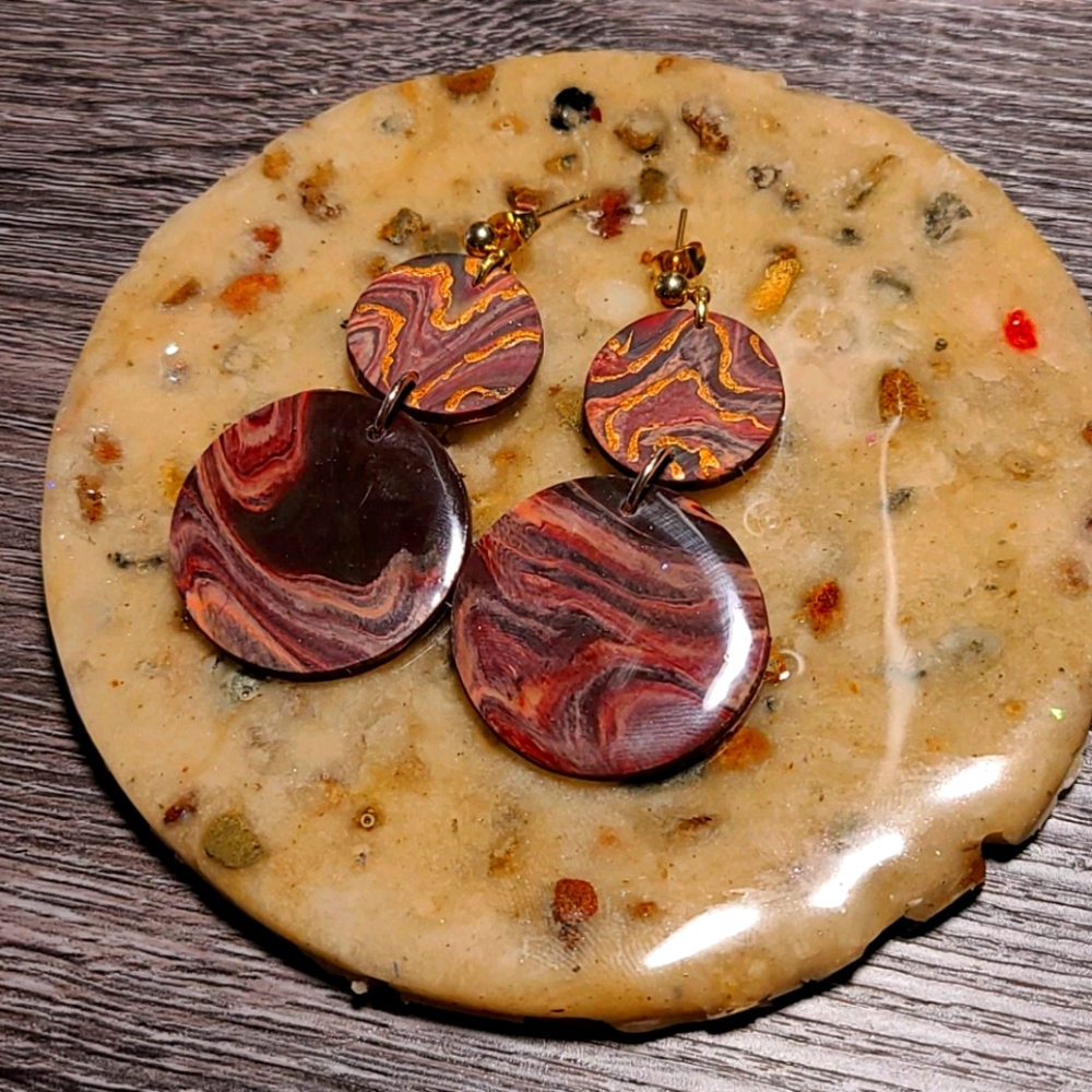 Agate Inspired Earrings